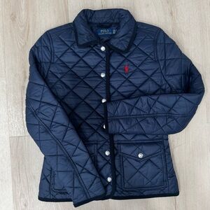 Ralph Lauren Ladies Navy Quilted Puffer light Jacket